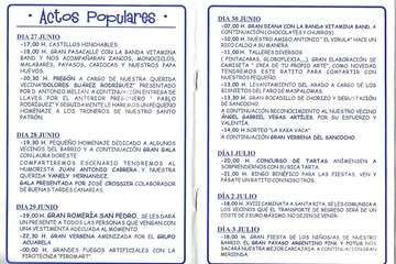 Programa de las fiestas de El Ejido 2019 (Foto TA)